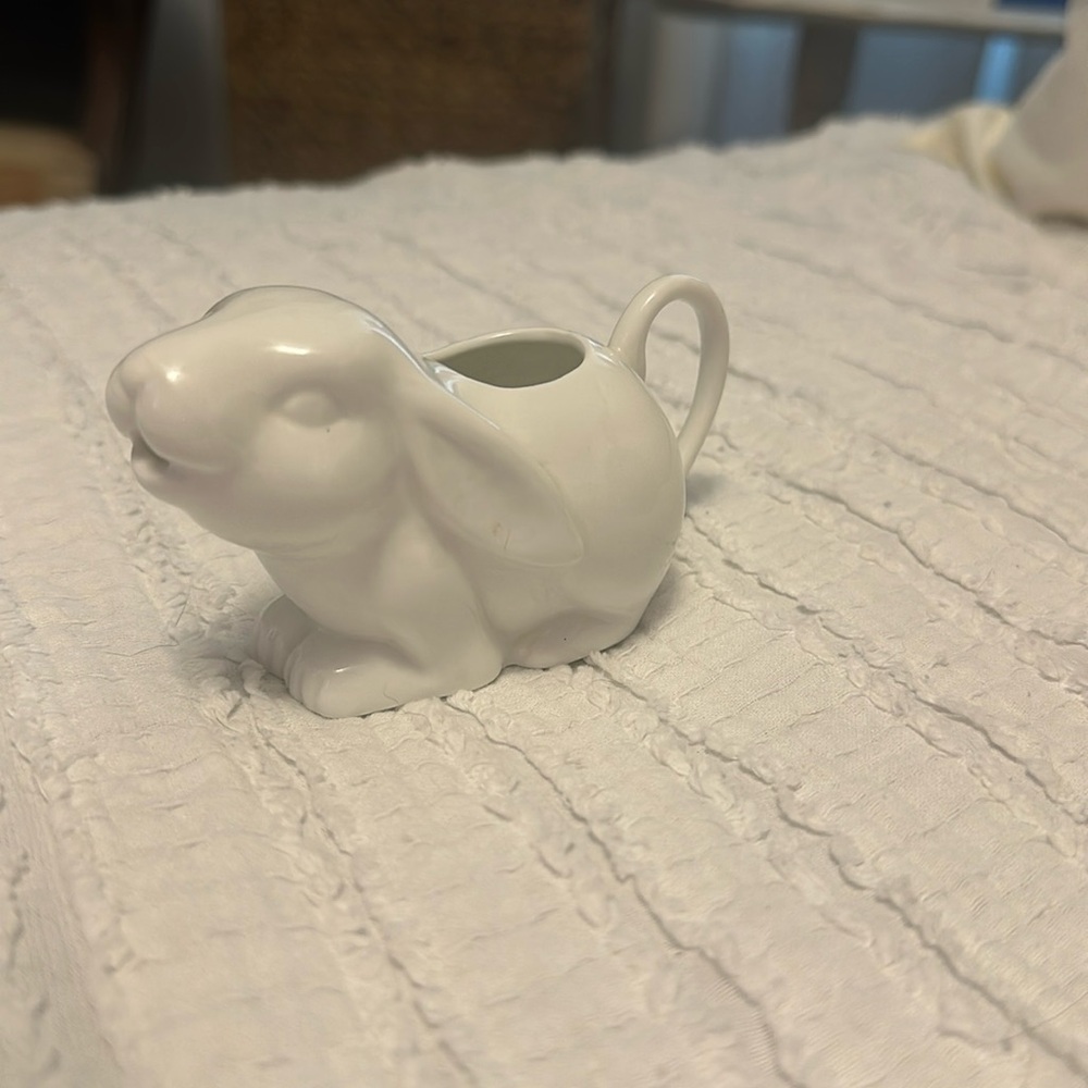 Two's Company Mini Bunny Ceramic Creamer